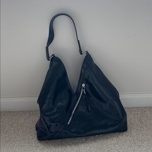 Black Leather Shoulder Bag